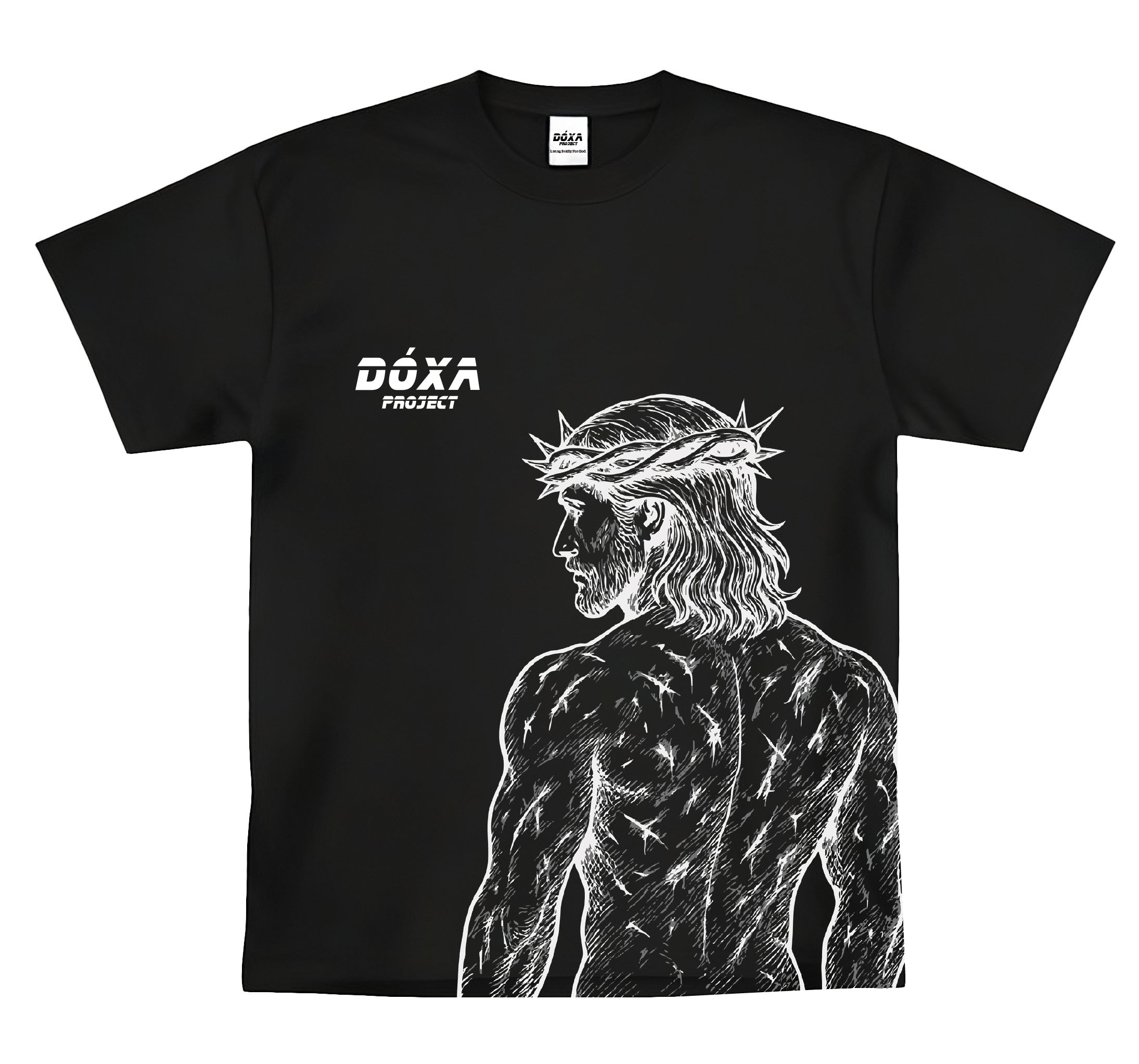 Jesus Tee: Black - Hebrews 12:2