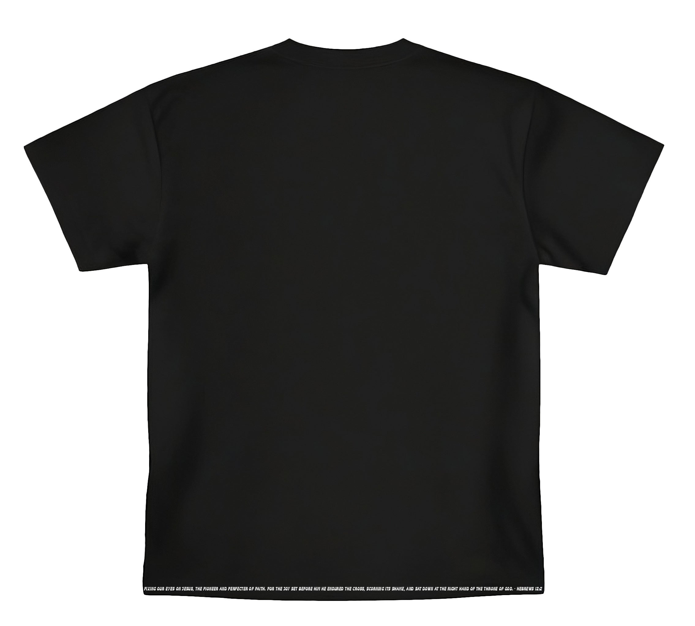 Jesus Tee: Black - Hebrews 12:2