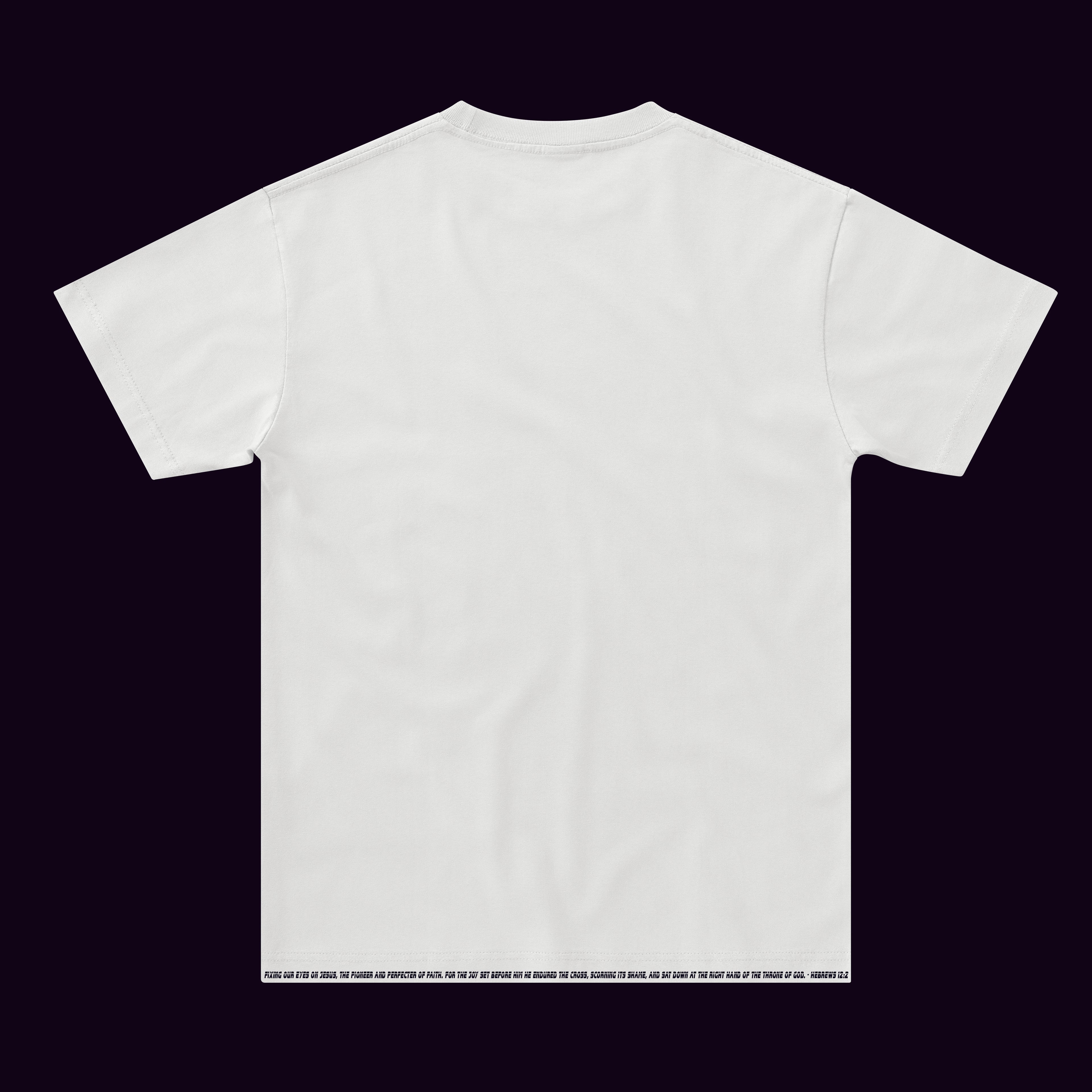 Jesus Tee: White - Hebrews 12:2