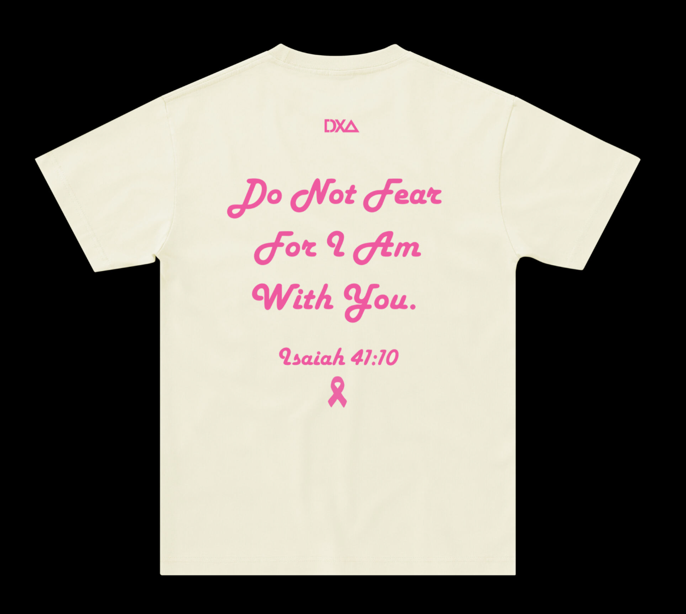 Strength in Him Tee - Isaiah 41:10 - Cream