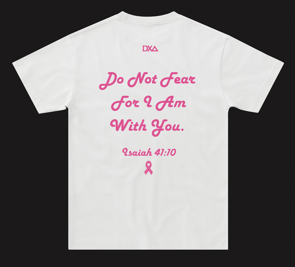 Strength in Him Tee - Isaiah 41:10 - White