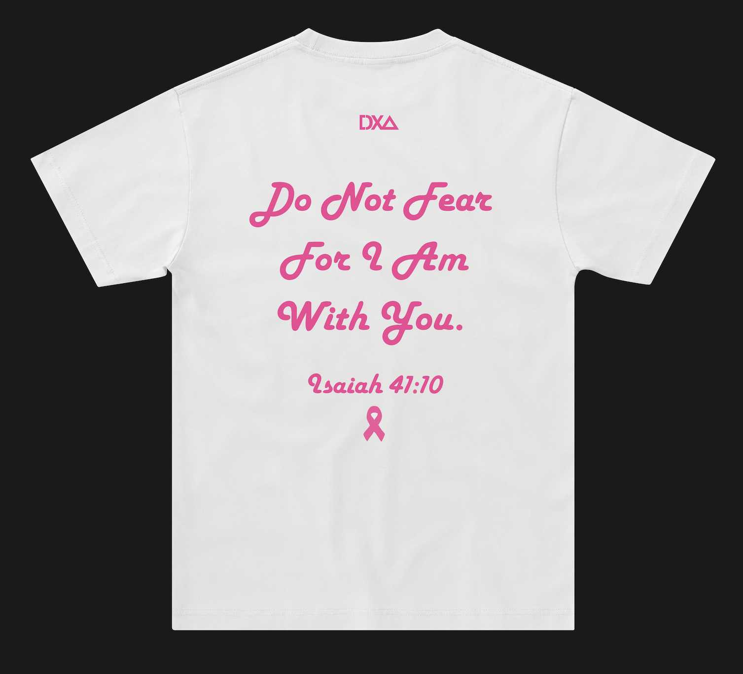 Strength in Him Tee - Isaiah 41:10 - White