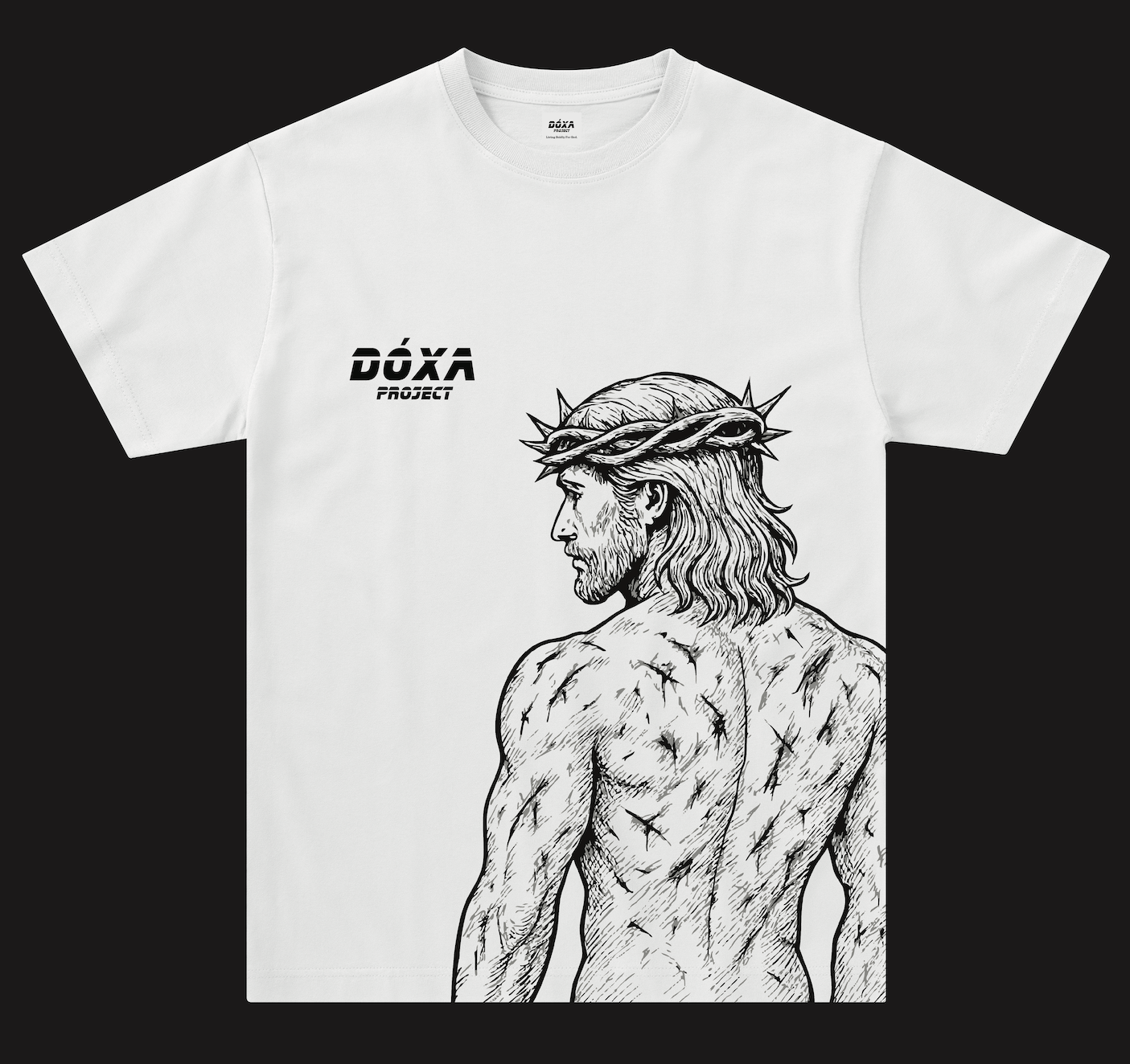 Jesus Tee: White - Hebrews 12:2